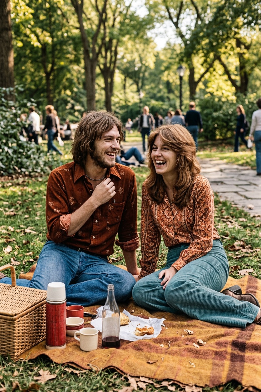 Colorized photograph, 1970s Couple